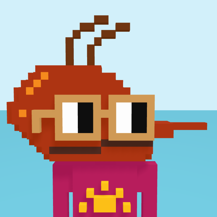 Mosquito, a voxel Noun with a mosquito head and square noggles