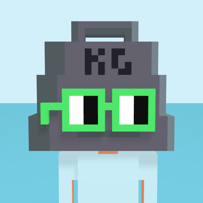 Weight, a voxel Noun with a weight head and square noggles