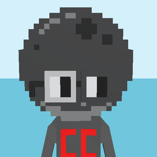 Puffy, a voxel Noun and square noggles