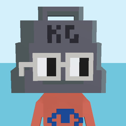 Kettlebell, a voxel Noun and square noggles