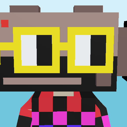 Camcorder, a voxel Noun and square noggles