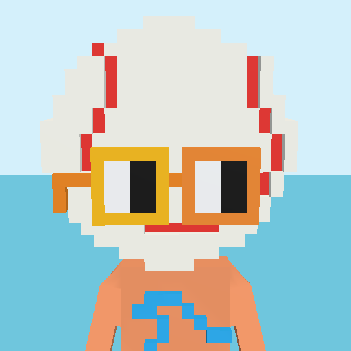 Baseball 3D voxel model, front view