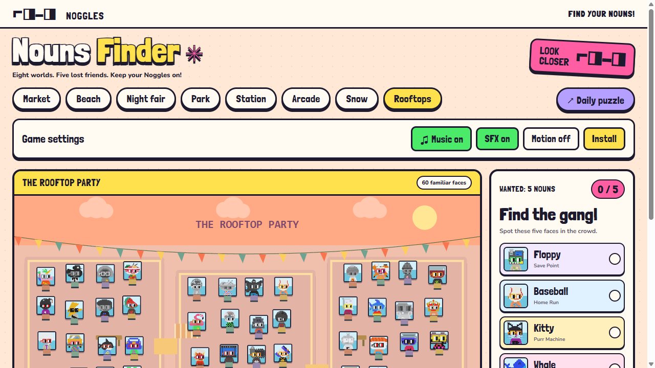 Nouns Finder: The Rooftop Party