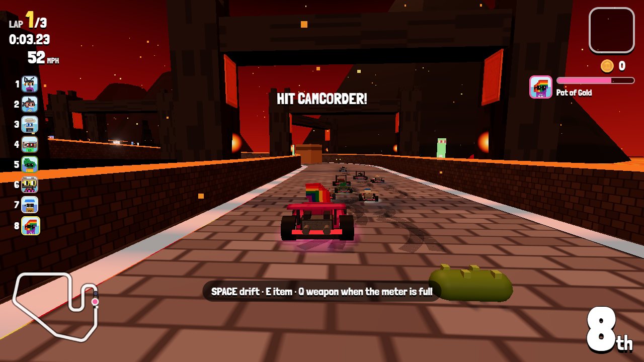 Nouns Kart: Inside Lava Core