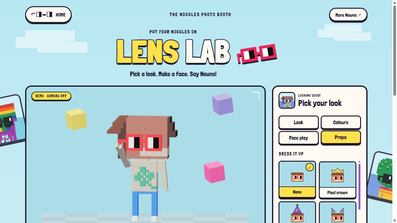 Noggles Lens Lab: Picking a head prop