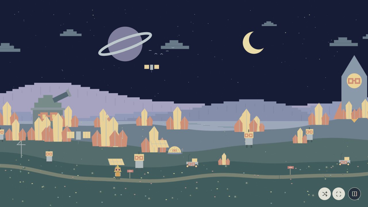 Nouns Scenery: Lunar Nounpost by moonlight in pixel style