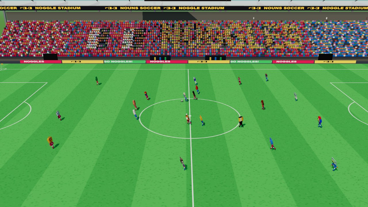 Nouns Soccer: Eleven a side in the Noggle Stadium